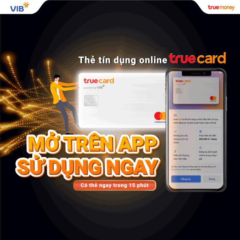 Ra mắt thẻ tín dụng mở trực tuyến 100% - TrueCard - Ảnh 1.